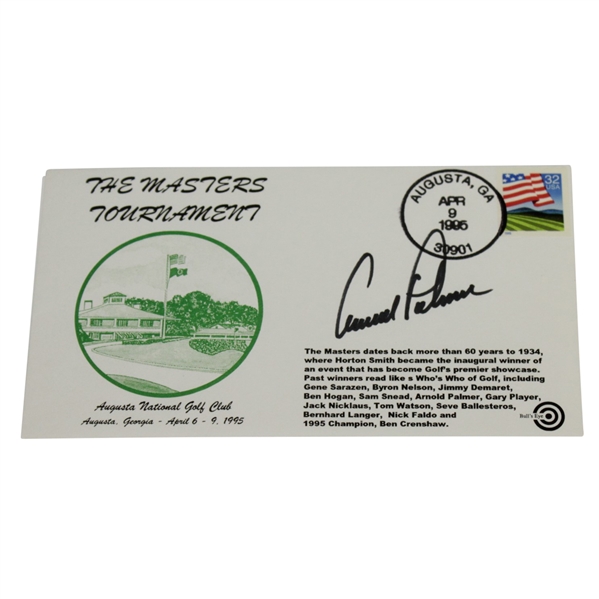 Arnold Palmer Signed 1995 Augusta National Golf Club 'The Masters Tournament' FDC JSA ALOA
