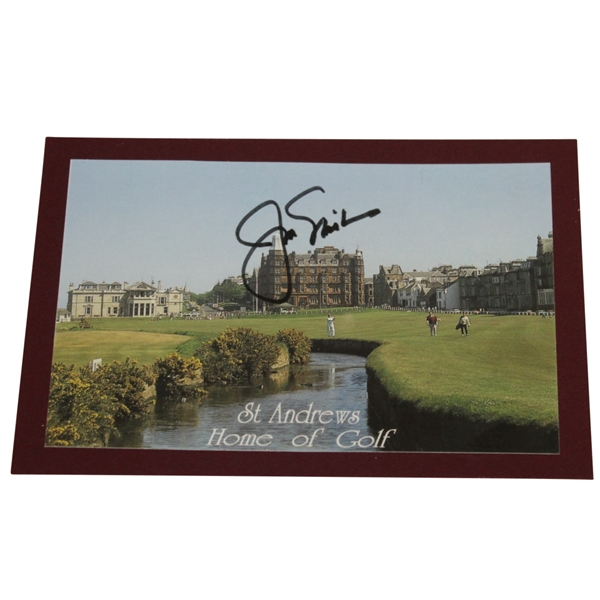 Jack Nicklaus Signed 'St Andrews Home of Golf' Card/Postcard JSA ALOA