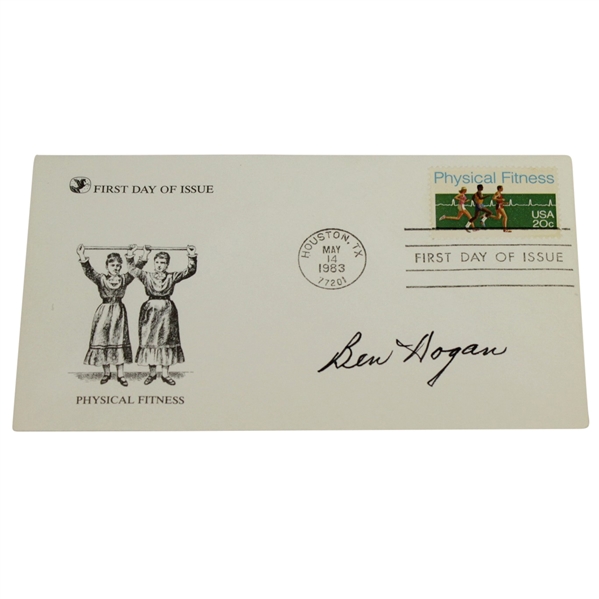 Ben Hogan Signed 1983 First Day Issue 'Physical Fitness' JSA ALOA