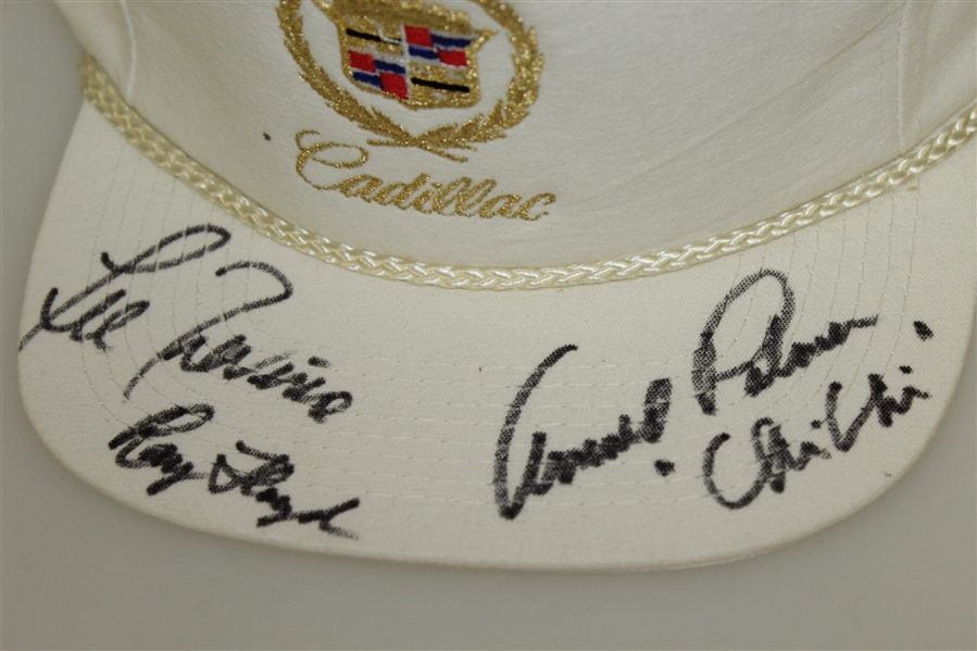 Palmer, Trevino, ChiChi, and Floyd Signed Cadillac Hat - Hall of Famers JSA ALOA
