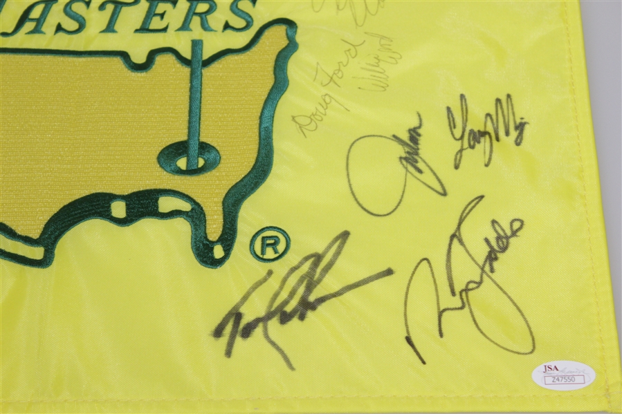 1997 Masters Flag (Seldom Seen, 1 Year Style) Signed by Players From That Year's Field JSA FULL #Z47550