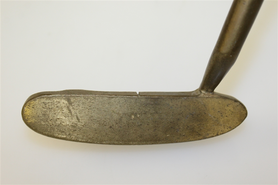 Northwestern Model BR3 Brass Smooth Face Putter w/ Alignment Mark - Tacki-Mac Grips USA
