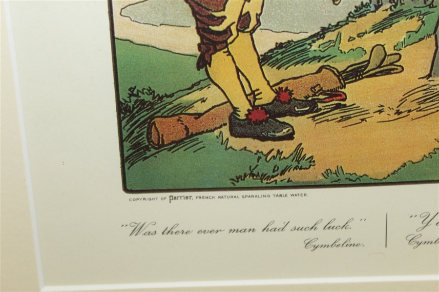 Rule XVII Perrier Golf Illustration By Charles Crombie - Circa 1905