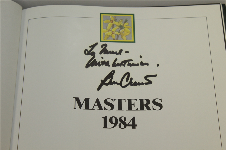 1984 Masters Tournament Annual Book - Signed By Winner Ben Crenshaw JSA ALOA