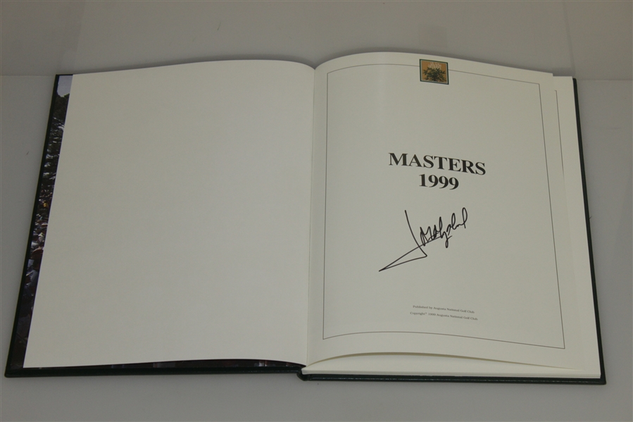 Jose Maria Olazabal Signed 1999 Masters Tournament Annual Book JSA ALOA