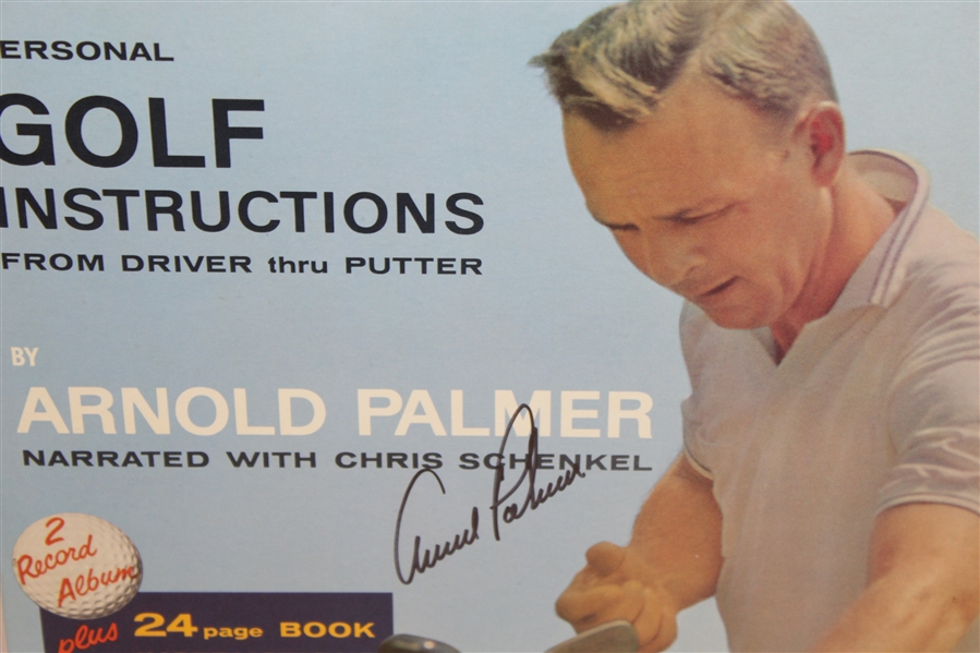Arnold Palmer Signed 'Personal Golf Instruction' Two Record Set with Instruction Booklet JSA ALOA
