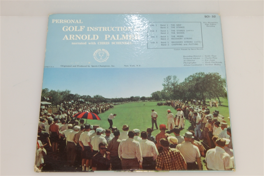 Arnold Palmer Signed 'Personal Golf Instruction' Two Record Set with Instruction Booklet JSA ALOA
