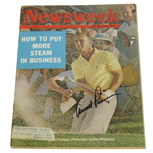 Arnold Palmer Signed Newsweek Magazine - June 18th, 1962 JSA ALOA