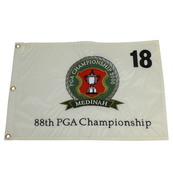 2006 PGA Championship at Medinah Embroidered Flag - Woods Victory