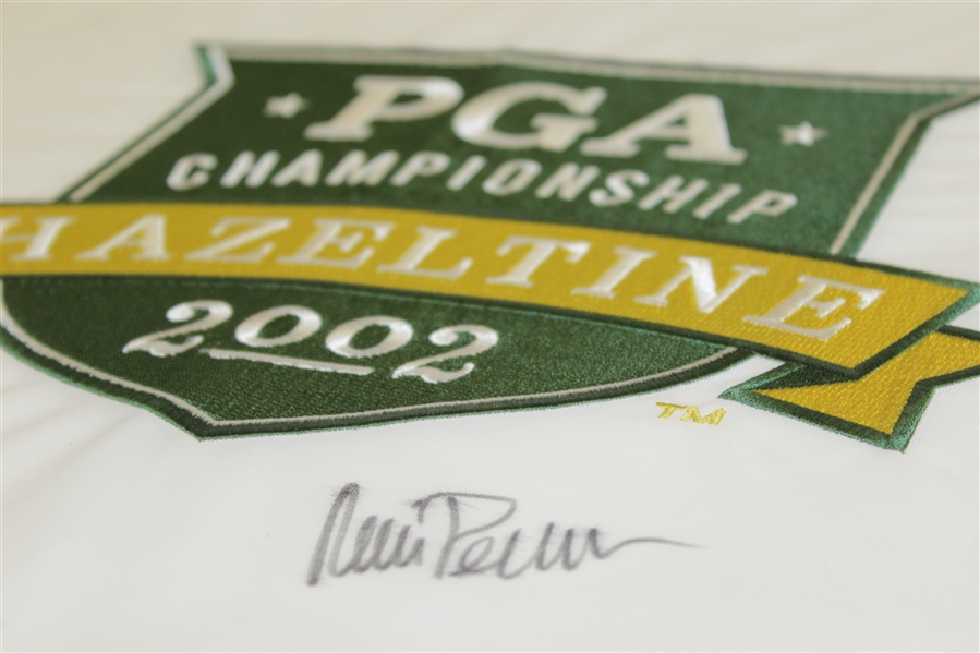 Rich Beem Signed 2002 PGA Championship at Hazeltine Embroidered Flag JSA ALOA