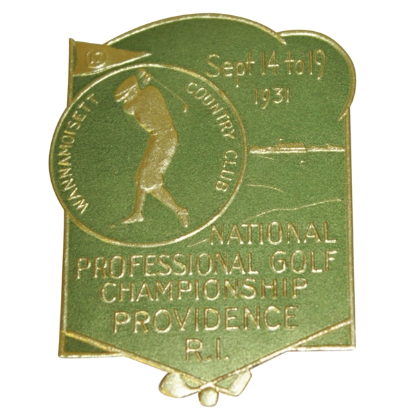 1931 PGA Championship Decal - Wannamoisett Country Club