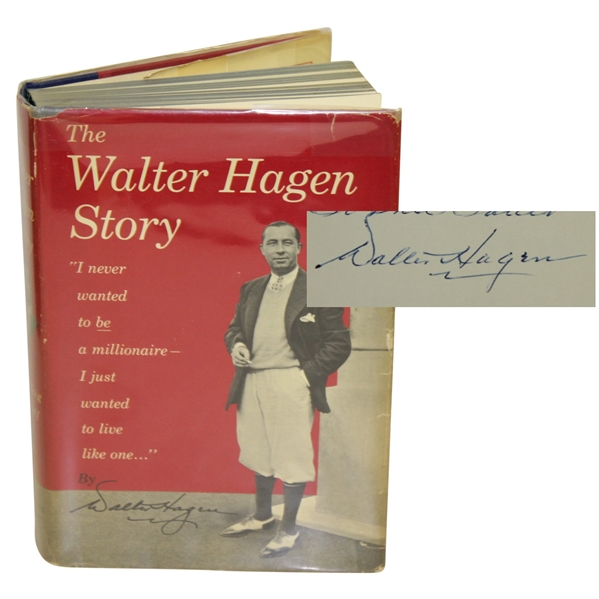 Walter Hagen Signed and Inscribed 'The Walter Hagen Story' Book JSA ALOA