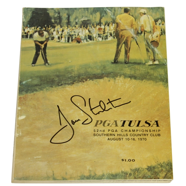 Dave Stockton Signed 1970 PGA Championship at Southern Hills Official Program JSA ALOA
