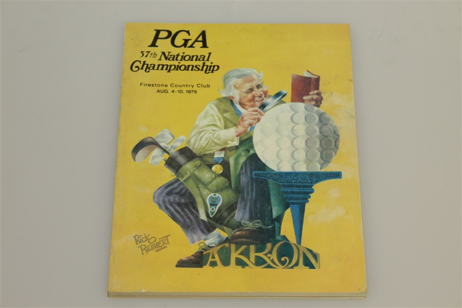 PGA Championship Programs - 1974, 1975 & 1976 - Trevino, Nicklaus & Stockton Victories