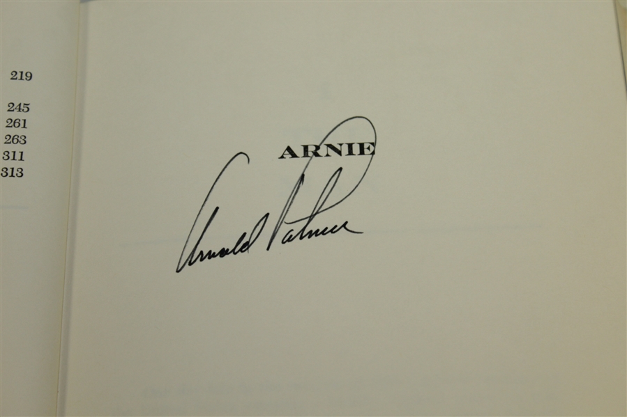 Arnold Palmer Signed 'Arnie: The Evolution of a Legend' by Mark H. McCormack JSA ALOA