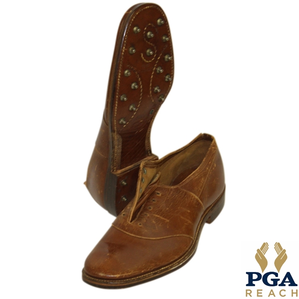 AG Spalding & Bros Vintage Leather Golf Spikes / Shoes