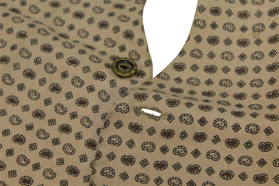 Purported Walter Hagen Scarf 'The Scarfler' By Beau Brummell w/ Button and Button Hole