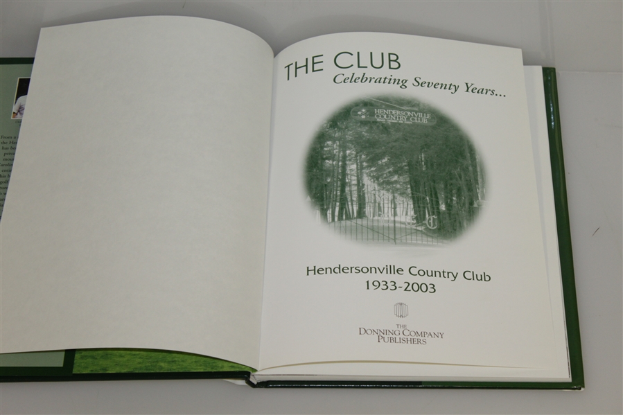 'The Club: Celebrating Seventy Years' - Hendersonville Country Club Book