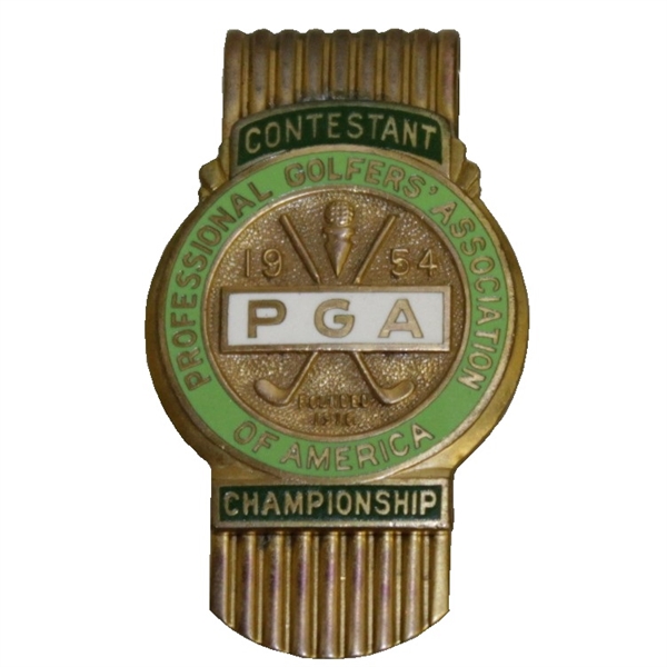 1954 PGA Championship at Keller GC Contestant Money Clip - Chick Harbert Winner