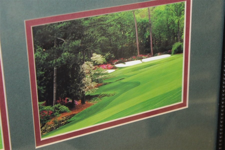 Augusta National Golf Club Amen Corner Photo Display with Nameplate - Framed