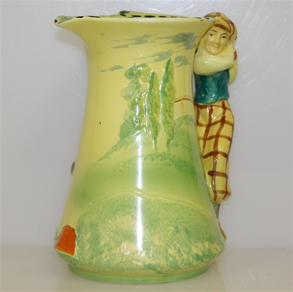 Burleigh Ware Ceramic Golf Themed Pitcher / Decanter - Made in England