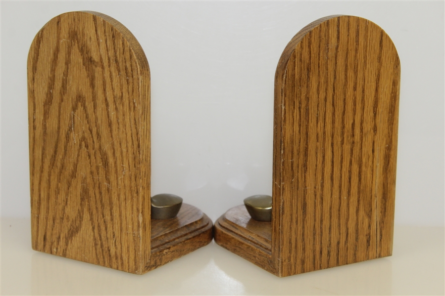 Classic Wooden Club & Ball Bookends
