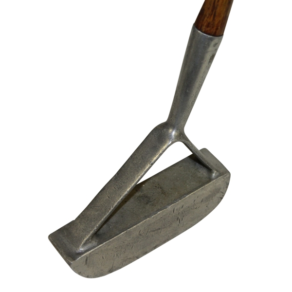 Otto Hackbarth Forked Shaft Hickory Putter Pat. No. 687539