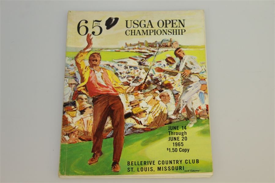 1964, 1965 & 1966 US Open Program Assortment - Venturi, Player & Casper Victories