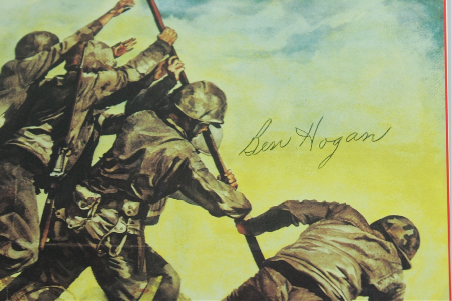 Ben Hogan Signed World War II Recruitment Depiction JSA ALOA