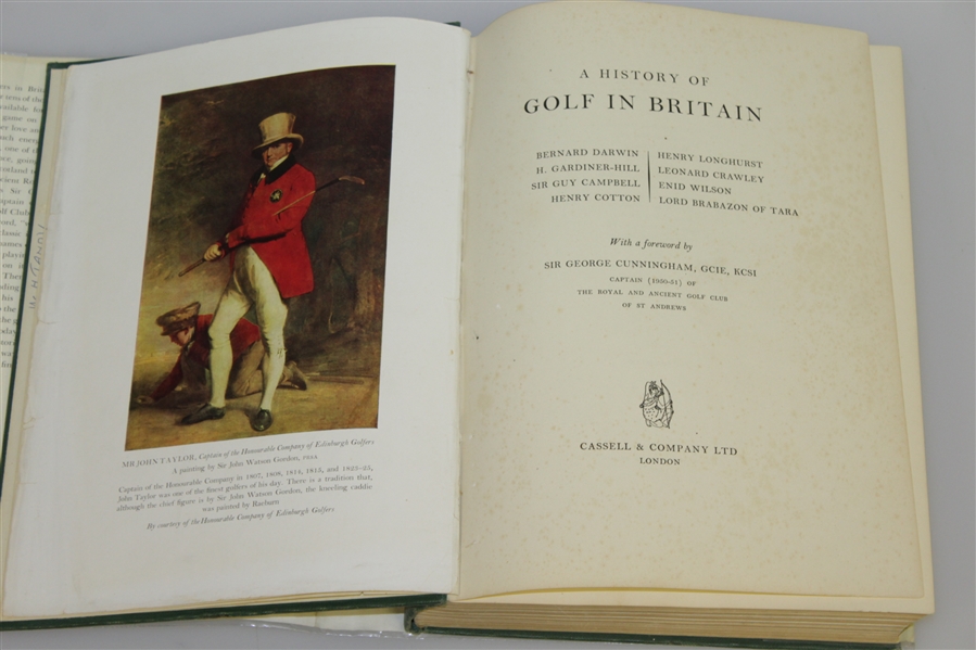 Signed 'A History of Golf Britain' 1st Ed. - Sarazen, Locke, Cotton, Darwin, Padgham etc. JSA ALOA
