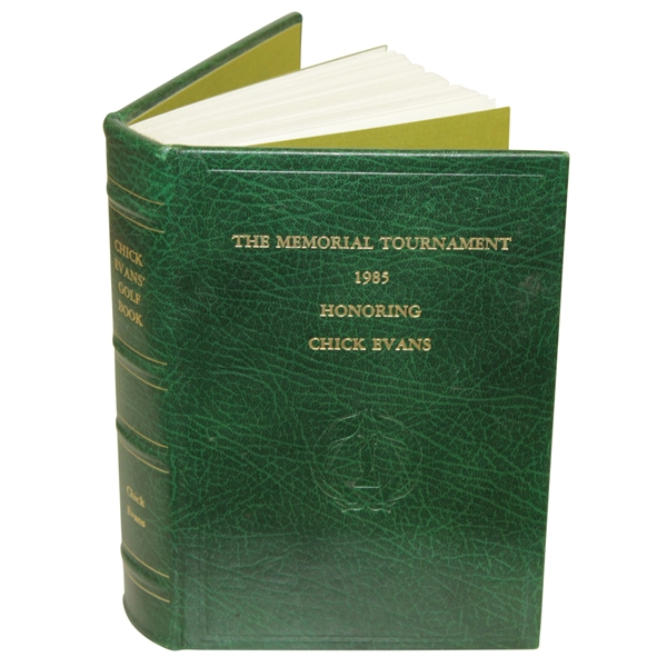 1985 Memorial Tournament Edition Hardbound Book Honoring Chick Evans Ltd Ed 404/425