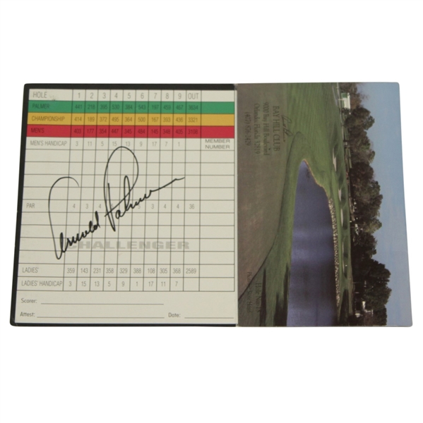 Arnold Palmer Signed Bay Hill Club Scorecard JSA #AA10862