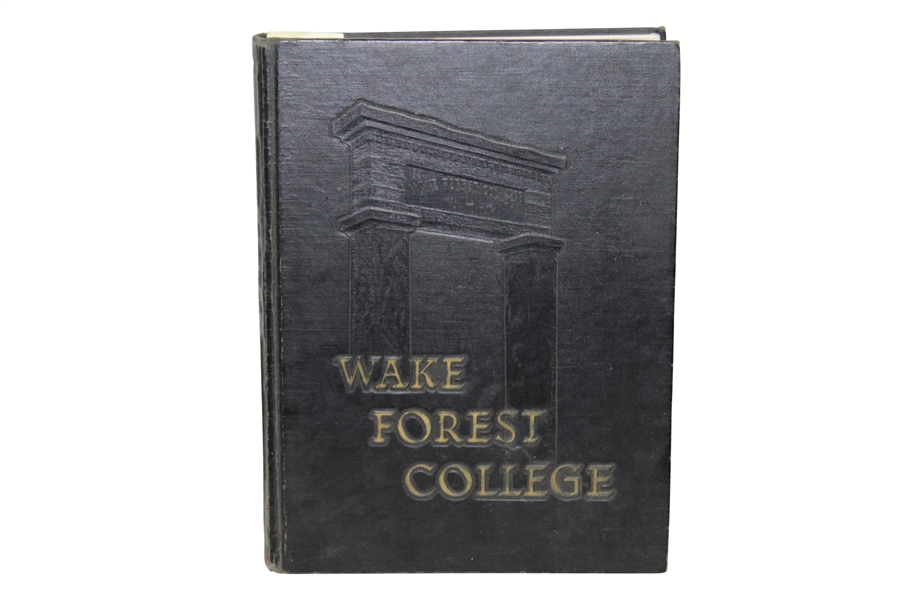 1954 Wake Forest College Yearbook - Arnold Palmer's Final Year