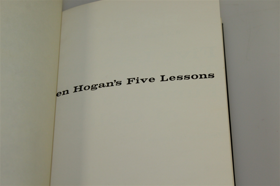 1957 1st Deluxe Edition Ben Hogans Five Lessons Golf Book - with Slipcase