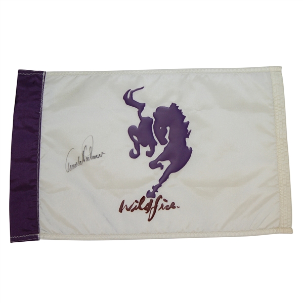 Arnold Palmer Signed WildFire Golf Club Course Used Flag JSA ALOA