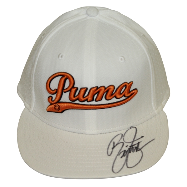 Rickie Fowler Signed Puma Flat Bill Hat w/ Orange Logo JSA U97531