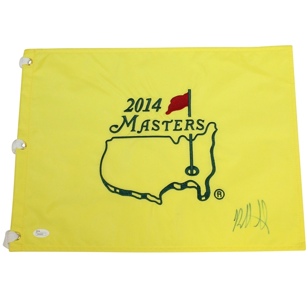 Bubba Watson Signed 2014 Masters Embroidered Flag JSA #P4469