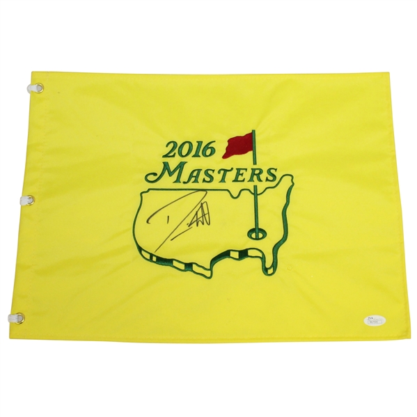 Danny Willett Signed 2016 Masters Embroidered Flag JSA #P67595