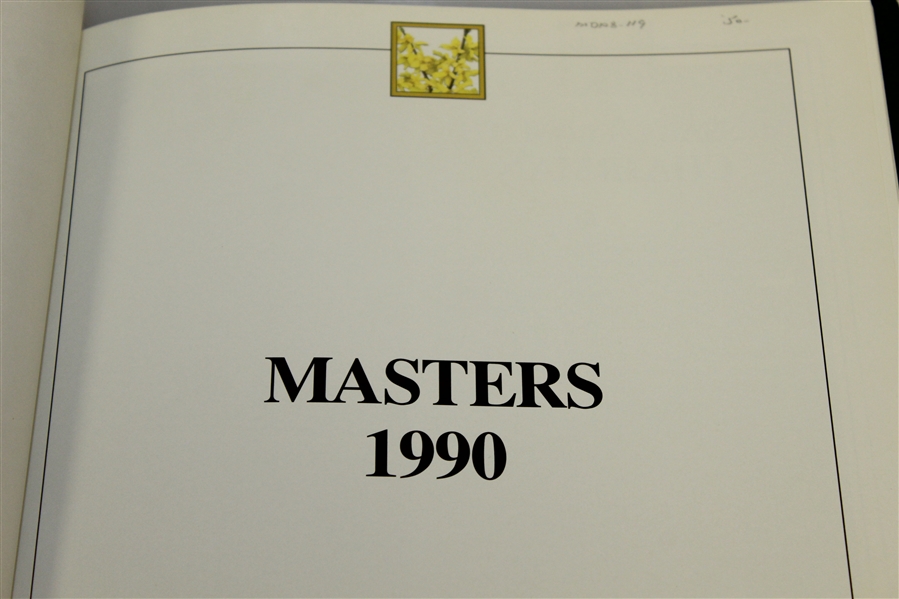 1990 Masters Tournament Annual Book - Nick Faldo Winner