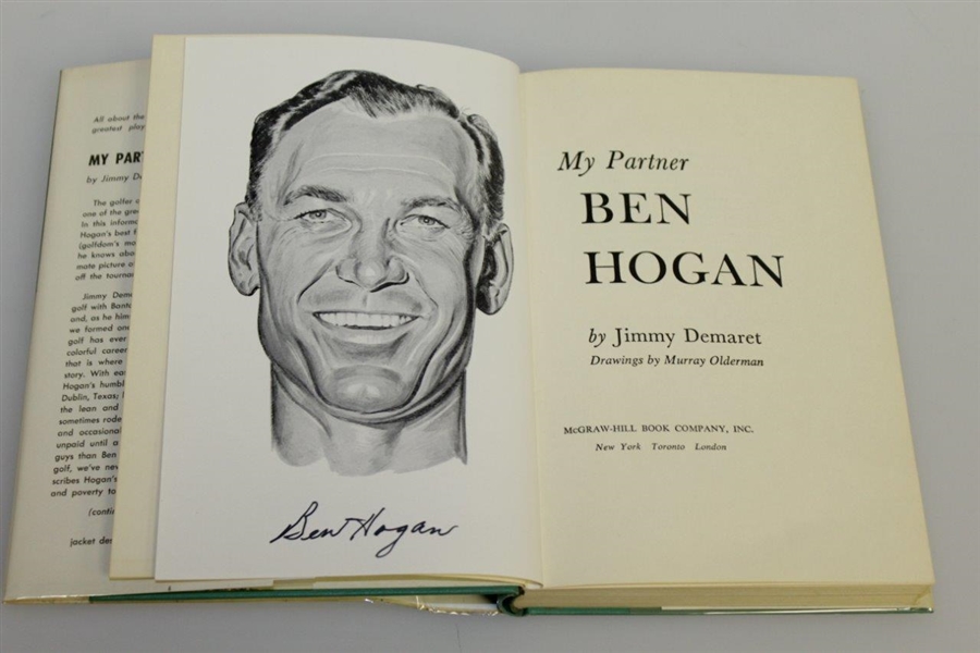 Ben Hogan Signed 'My Partner, Ben Hogan' by Jimmy Demaret Book JSA ALOA