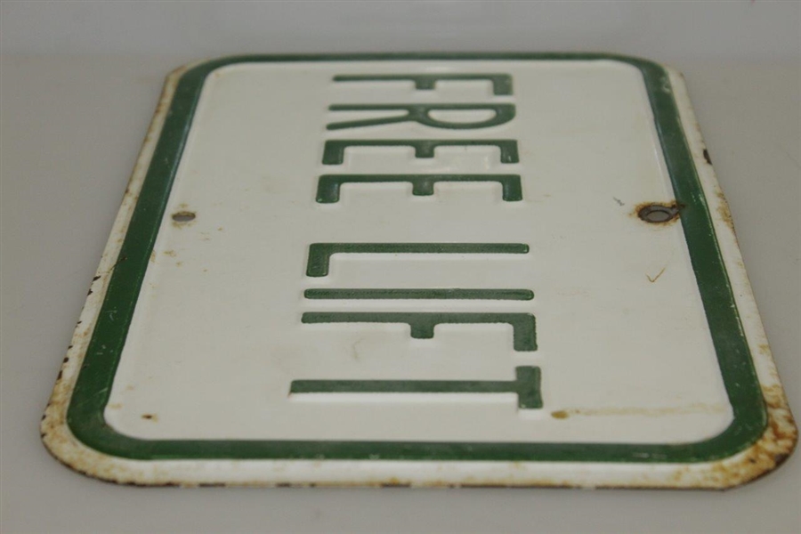 'Free Lift' Vintage Golf Sign - Cart Ride Location