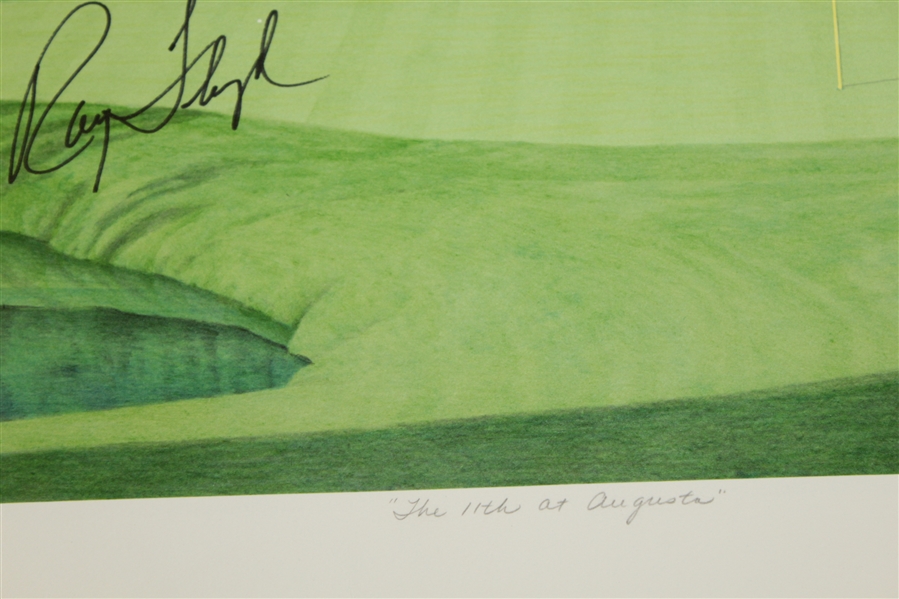 Ray Floyd Signed Ltd Ed 'The 11th at Augusta' Helen Rundell #4/500 Print JSA #EE96292