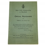 1935 Open Championship at Muirfield Official Programme - Alf Perry Winner