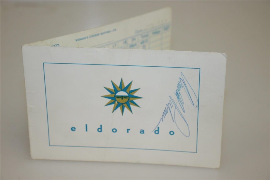 Arnold Palmer Signed El Dorado Course Score Card JSA #EE96317