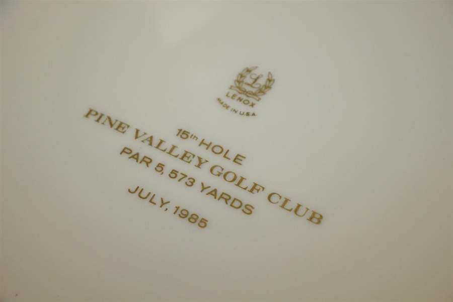 Pine Valley Golf Club Warner Shelly Bowl Plate - 16th Hole - July 1985
