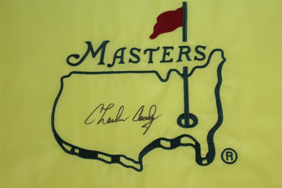 Charles Coody Signed Undated Masters Flag JSA ALOA