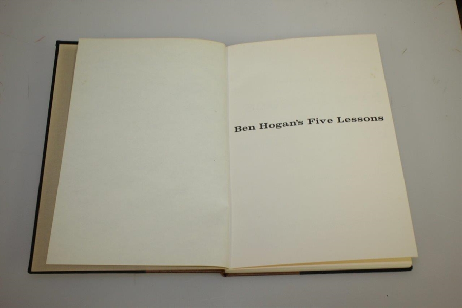 1957 1st Edition Ben Hogans Five Lessons Golf Book - Very Good Condition