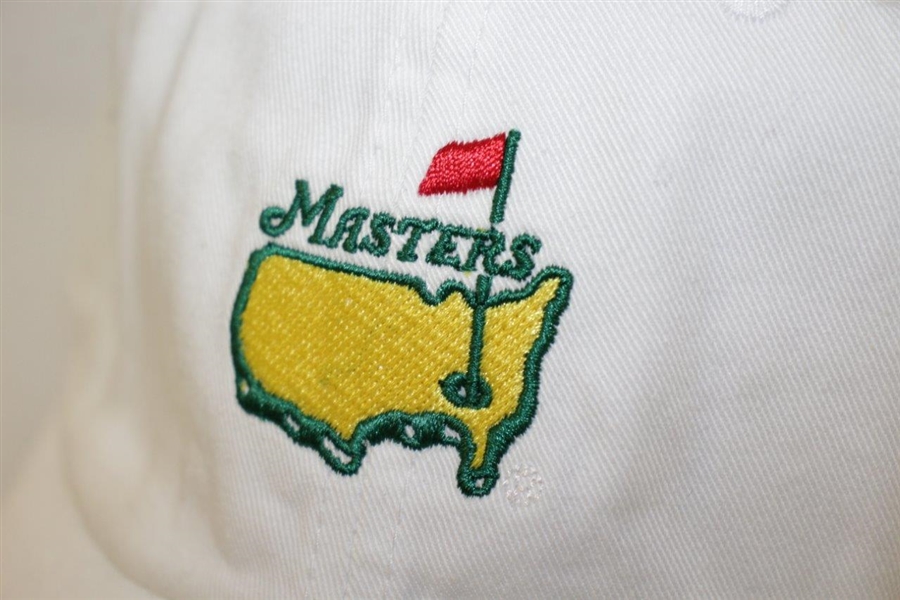 Nick Faldo Signed Masters Undated Logo White Hat JSA #M49279