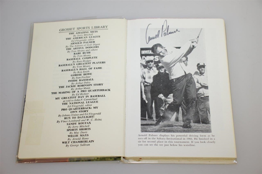 Arnold Palmer Signed Golf Digest Editors 'Arnold Palmer' Book JSA ALOA