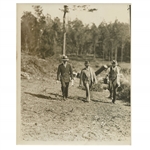 Early 1930s Augusta National Golf Club Type 1 Original Photo of Bobby Jones & Wendell P. Miller Surveying Construction Grounds